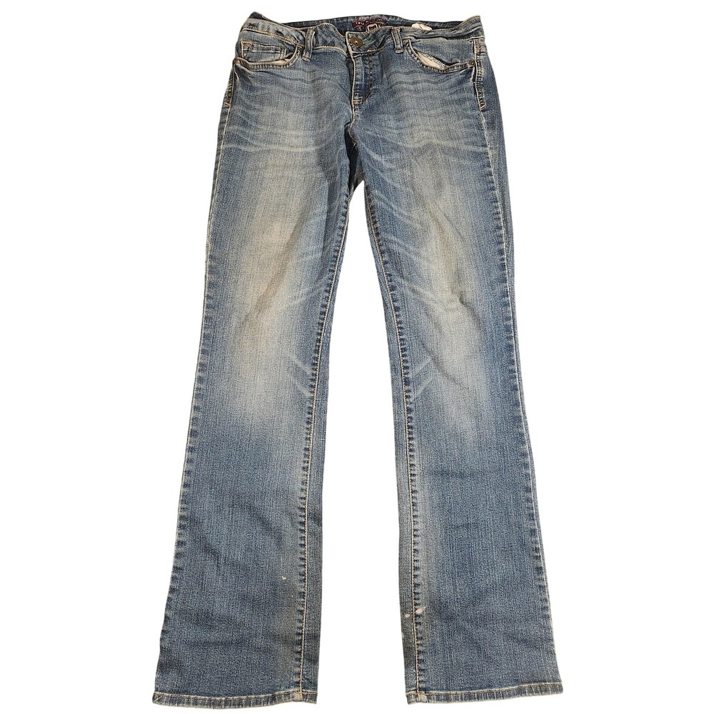 Vintage Y2K Tommy Hilfiger Jeans Womens 10R Blue Stretch Slim Straight Mid Rise‎